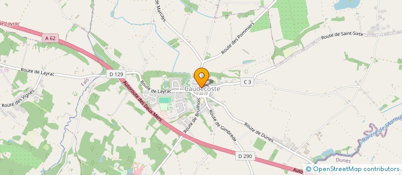 localisation de l'entreprise COMITE DES FETES DE CAUDECOSTE  CAUDECOSTE