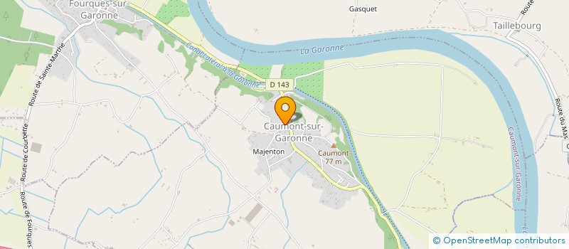 localisation de l'entreprise COMITE DES FETES DE CAUMONT SUR GARONNE  CAUMONT-SUR-GARONNE