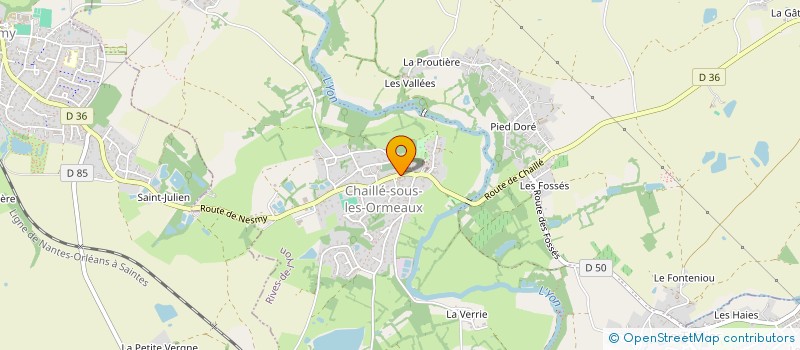 localisation de l'entreprise COMITE DES FETES DE CHAILLE-SOUS-LES-ORMEAUX à RIVES DE L'YON