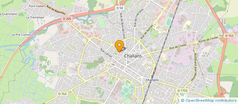 localisation de l'entreprise COMITE DES FETES DE CHALLANS à CHALLANS