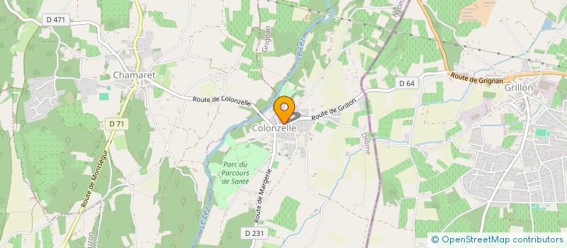 localisation de l'entreprise COMITE DES FETES DE CHAMARET  CHAMARET