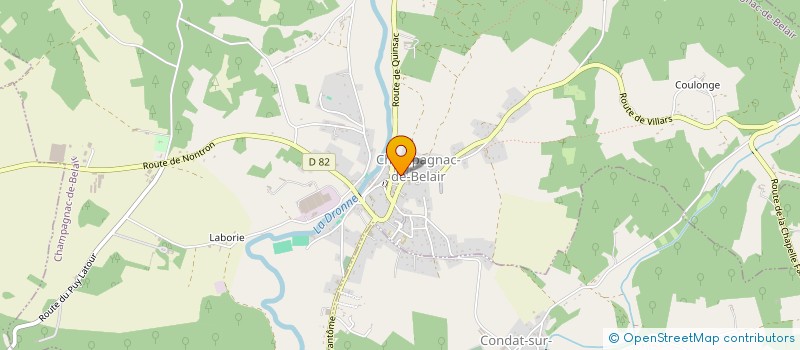 localisation de l'entreprise COMITE DES FETES DE CHAMPAGNAC DE BELAIR à CHAMPAGNAC-DE-BELAIR