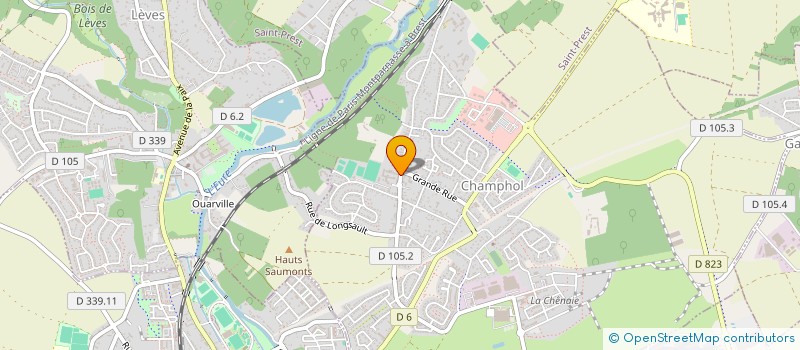 localisation de l'entreprise COMITE DES FETES DE CHAMPHOL à CHAMPHOL