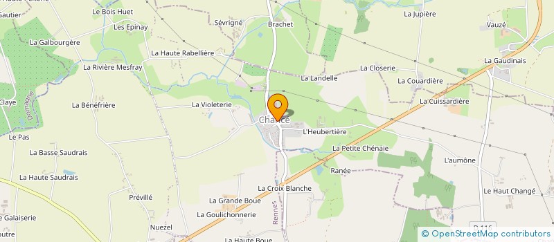 localisation de l'entreprise COMITE DES FETES DE CHANCE  PIRE-CHANCE