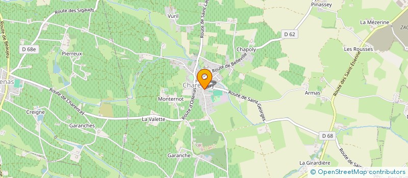 localisation de l'entreprise COMITE DES FETES DE CHARENTAY  CHARENTAY