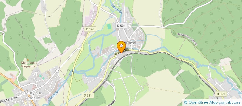 localisation de l'entreprise COMITE DES FETES DE CHARLEVAL  CHARLEVAL