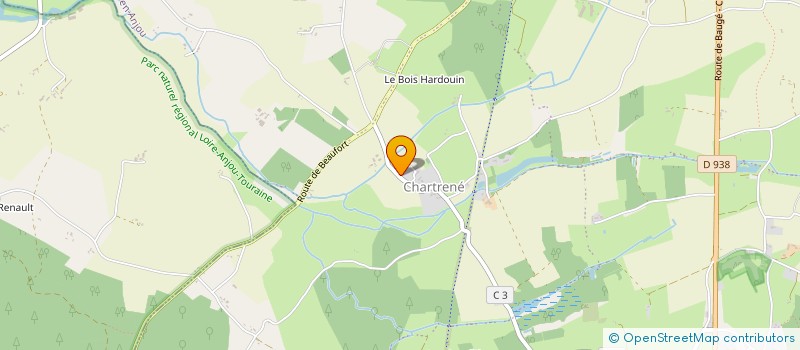 localisation de l'entreprise COMITE DES FETES DE CHARTRENE à BAUGE-EN-ANJOU
