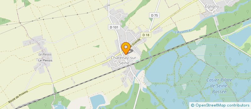 localisation de l'entreprise COMITE DES FETES DE CHATENAY SUR SEINE  CHATENAY-SUR-SEINE