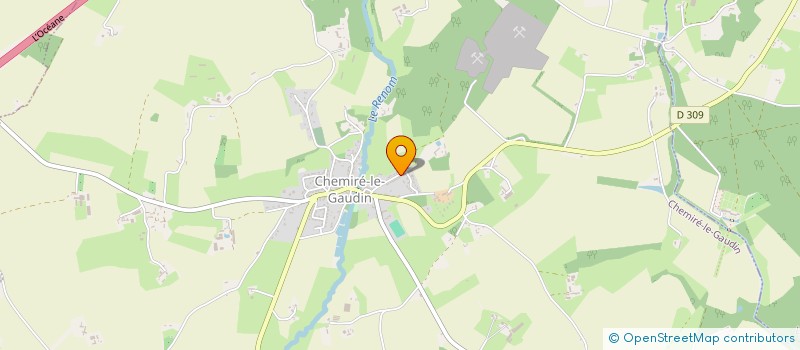 localisation de l'entreprise COMITE DES FETES DE CHEMIRE LE GAUDIN  CHEMIRE-LE-GAUDIN