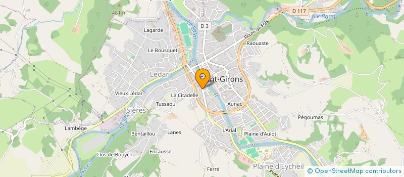 localisation de l'entreprise COMITE DES FETES DE CHOUARY ET FONTETE à SAINT-GIRONS