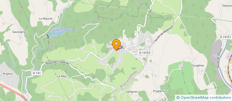 localisation de l'entreprise COMITE DES FETES DE COSNAC  COSNAC