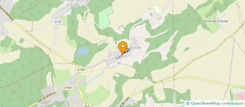 localisation de l'entreprise COMITE DES FETES DE COUCY LA VILLE  COUCY-LA-VILLE