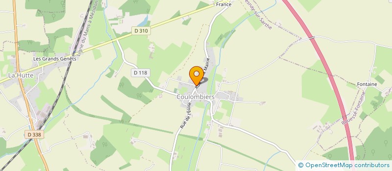 localisation de l'entreprise COMITE DES FETES DE COULOMBIERS à FRESNAY-SUR-SARTHE