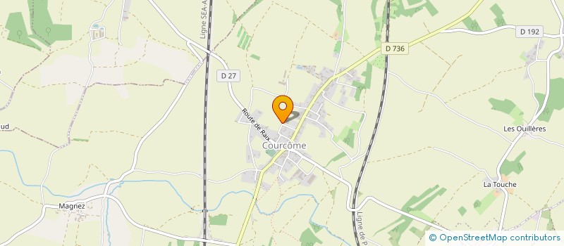 localisation de l'entreprise COMITE DES FETES DE COURCOME  COURCOME