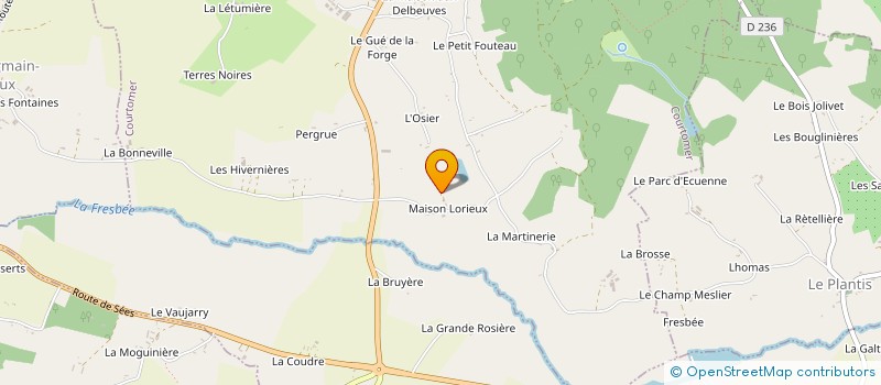 localisation de l'entreprise COMITE DES FETES DE COURTOMER à COURTOMER