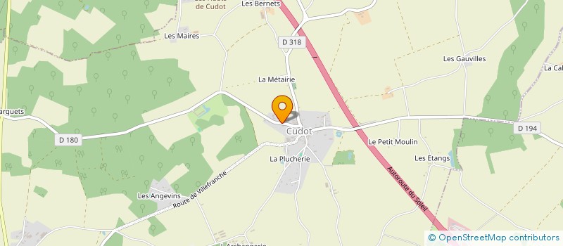 localisation de l'entreprise COMITE DES FETES DE CUDOT  CUDOT