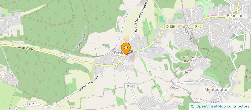 localisation de l'entreprise COMITE DES FETES DE DASLE  DASLE