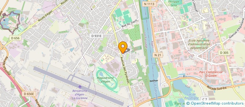 localisation de l'entreprise COMITE DES FETES DE DOLMAYRAC  LE PASSAGE