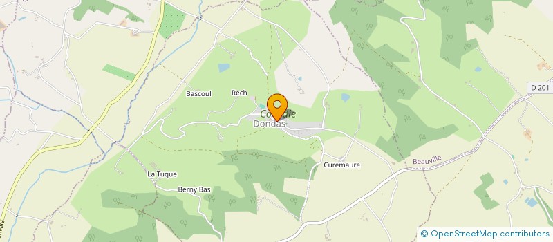 localisation de l'entreprise COMITE DES FETES DE DONDAS  DONDAS