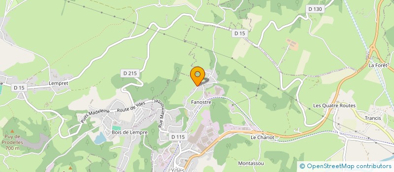 localisation de l'entreprise COMITE DES FETES DE FANOSTRE à YDES
