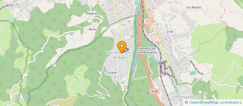 localisation de l'entreprise COMITE DES FETES DE FERRIERES à FERRIERES-SUR-ARIEGE
