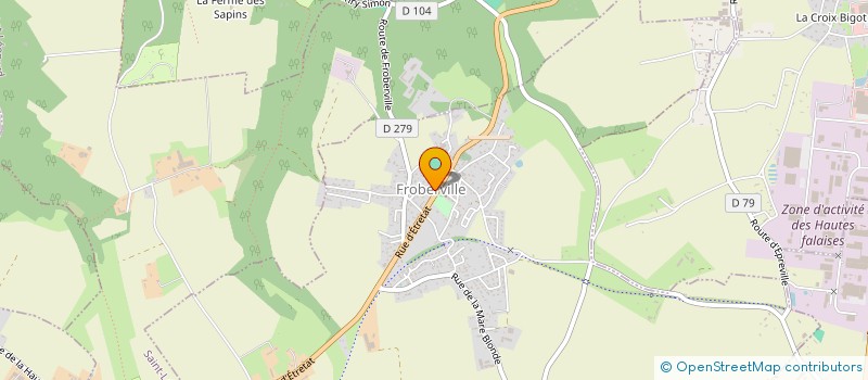 localisation de l'entreprise COMITE DES FETES DE FROBERVILLE  FROBERVILLE