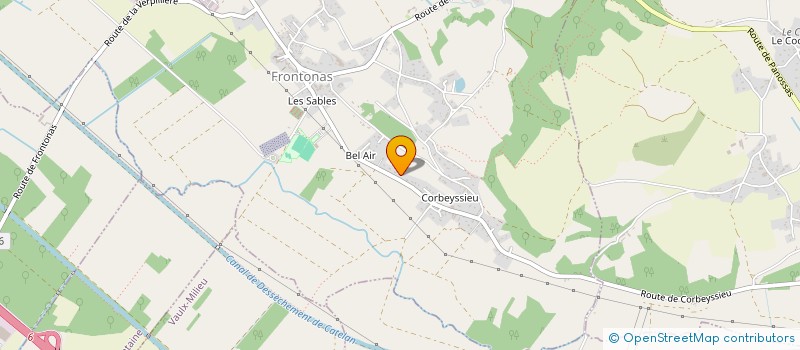 localisation de l'entreprise COMITE DES FETES DE FRONTONAS  FRONTONAS