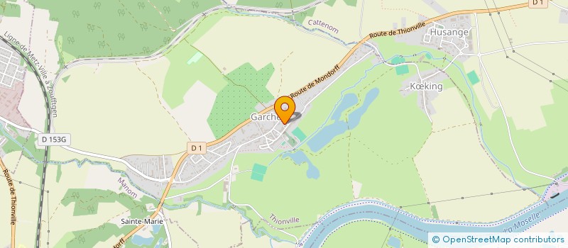 localisation de l'entreprise COMITE DES FETES DE GARCHE - KOEKING  THIONVILLE