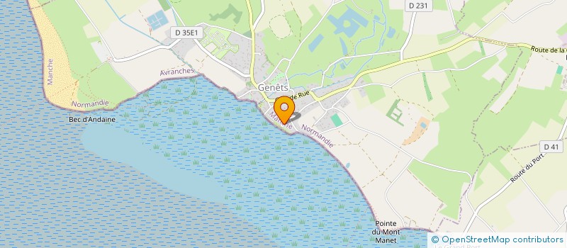 localisation de l'entreprise COMITE DES FETES DE GENETS  GENETS