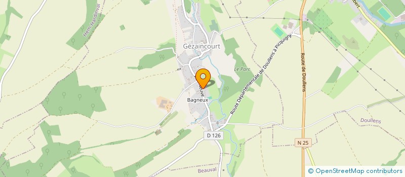 localisation de l'entreprise COMITE DES FETES DE GEZAINCOURT  GEZAINCOURT