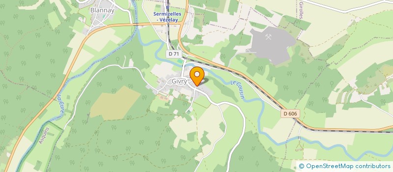 localisation de l'entreprise COMITE DES FETES DE GIVRY  GIVRY