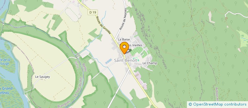 localisation de l'entreprise COMITE DES FETES DE GROSLEE-SAINT-BENOIT  GROSLEE-SAINT-BENOIT