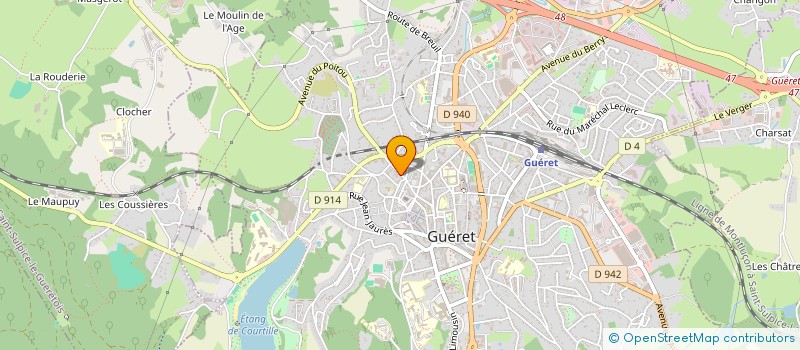 localisation de l'entreprise COMITE DES FETES DE GUERET OUEST à GUERET