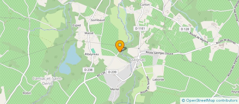 localisation de l'entreprise COMITE DES FETES DE GUILLAC  GUILLAC