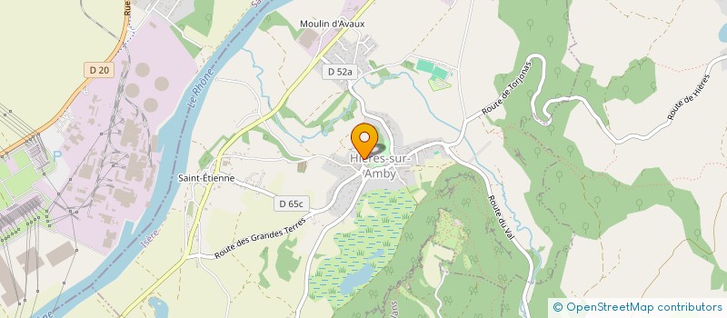 localisation de l'entreprise COMITE DES FETES DE HIERES SUR AMBY  HIERES-SUR-AMBY