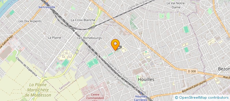 localisation de l'entreprise COMITE DES FETES DE HOUILLES  HOUILLES