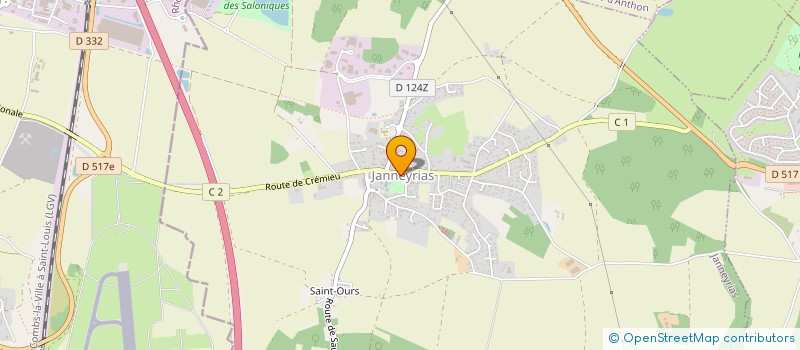 localisation de l'entreprise COMITE DES FETES DE JANNEYRIAS  JANNEYRIAS