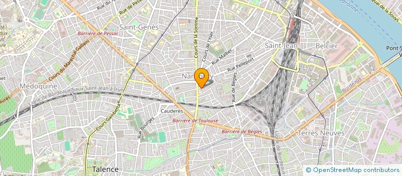 localisation de l'entreprise COMITE DES FETES DE L'ECOLE PAUL ANTIN  BORDEAUX