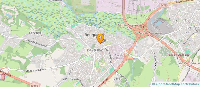 localisation de l'entreprise COMITE DES FETES DE L'ECOLE SAINT PIERRE  BOUGUENAIS