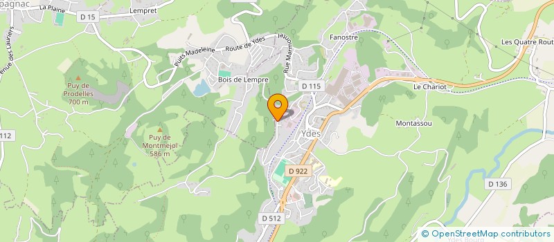localisation de l'entreprise COMITE DES FETES DE L HOPITAL à YDES