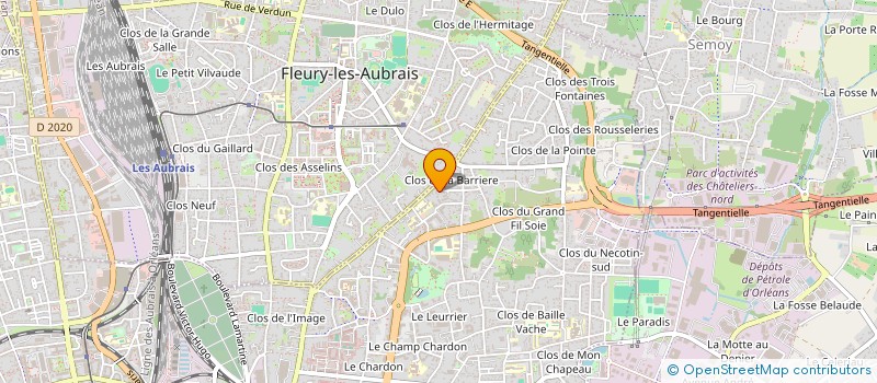 localisation de l'entreprise COMITE DES FETES DE LA BARRIERE SAINT MARC à ORLEANS