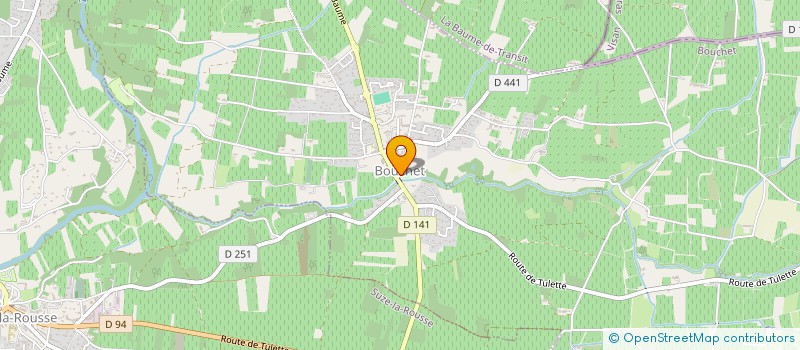 localisation de l'entreprise COMITE DES FETES DE LA BAUME DE TRANSIT  LA BAUME-DE-TRANSIT