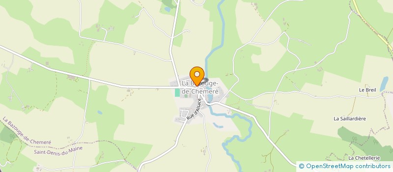 localisation de l'entreprise COMITE DES FETES DE LA BAZOUGE  LA BAZOUGE-DE-CHEMERE