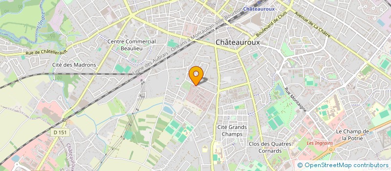 localisation de l'entreprise COMITE DES FETES DE LA CASERNE CHARLIER à CHATEAUROUX