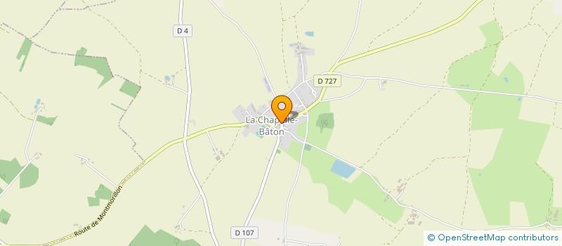localisation de l'entreprise COMITE DES FETES DE LA CHAPELLE BATON.  LA CHAPELLE-BATON