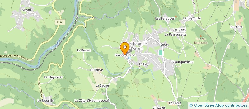 localisation de l'entreprise COMITE DES FETES DE LA CHAPELLE D'AUREC  LA CHAPELLE-D'AUREC