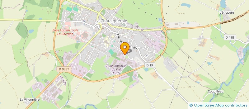 localisation de l'entreprise COMITE DES FETES DE LA CHATAIGNERIE à LA CHATAIGNERAIE