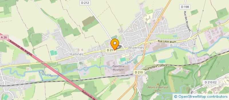 localisation de l'entreprise COMITE DES FETES DE LA COMMUNE D'HALLINES  HALLINES