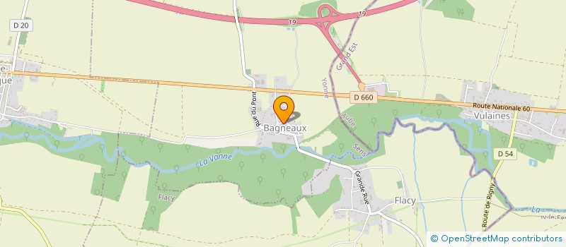 localisation de l'entreprise COMITE DES FETES DE LA COMMUNE DE PONT SUR VANNE  PONT-SUR-VANNE