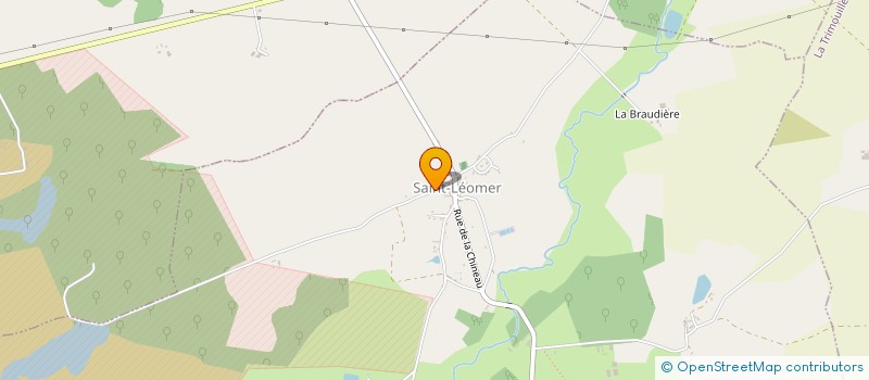 localisation de l'entreprise COMITE DES FETES DE LA COMMUNE DE ST LEOMER.  SAINT-LEOMER